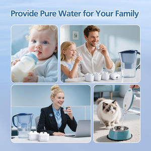 Cartucho de Filtro de Agua de Repuesto Universal para Jarra Purificadora de Agua Doméstica, Purificador de Agua Potable con Carbón Activado - Product Image 6