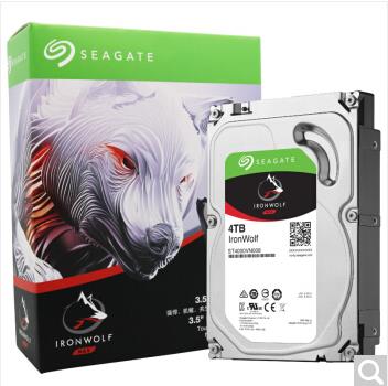 Жесткий диск Seagate Iron Wolf Series, 4 ТБ, 5900 до 64 Мб, сетевое хранилище SATA3, дюйма (NAS), жесткий диск (ST4000VN008)