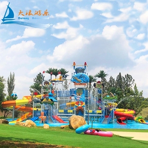 Glissière d'eau Offre Spéciale en fibre de verre d'équipement de jeu d'eau personnalisée Afrique du Sud Happy Island <span class=keywords><strong>WaterWorld</strong></span> Design - Product Image 3