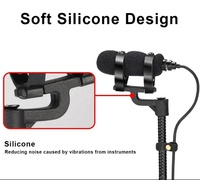 Microphone pour instrument à vent IM81, double basse, hypercardioïde, mini, portable, pour saxophone, violon, micro à condensateur, piano, cor