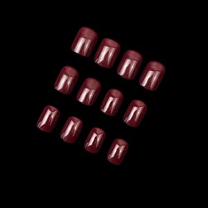 <span class=keywords><strong>Faux</strong></span> ongles à presser en gros, couleur unie, courts, couvrance totale, en résine, imperméables, amovibles, pour fournitures de manucure DIY, pas cher - Product Image 6