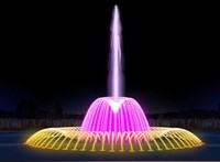 Fuente de agua con Control móvil para adultos, accesorio moderno con música, para bailar, programable con ordenador grande