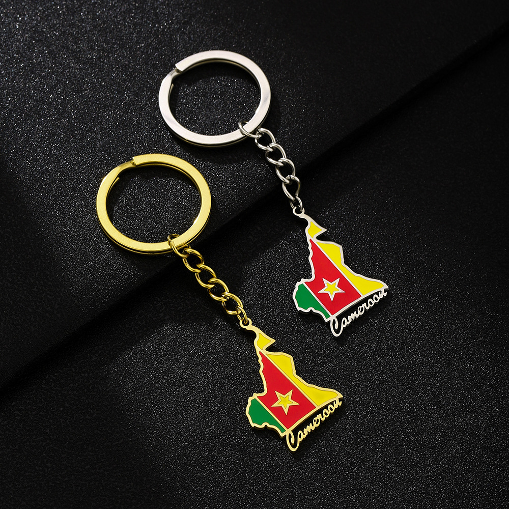 Porte-clés Patch Brodé Rasta Love Reggae - Drapeau Brassard - Tissu - France