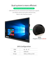 Pizarra Interactiva Portátil USB OKView de 65 Pulgadas con Mini PC Android