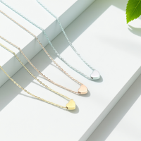 Collier personnalisé en acier inoxydable en forme de cœur, bijoux de mode, amour éternel, pendentif plaqué or délicat pour femmes