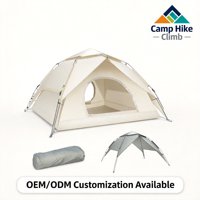 Tente de camping pliable quatre saisons camouflage pour l'extérieur, avec auvent dôme, deux chambres, salon, multi-personnes, imperméable, protection solaire et anti-pluie