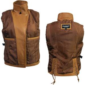 2025 cuir femmes Maiden Aqua Premium réversible en peau de mouton moto veste à capuche col goujons SFL2840 Style de mode - Product Image 3