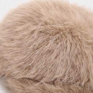 Gorro de Béisbol de Invierno para Mujer, Color Sólido, Grueso, Imitación de Piel de Zorro, Cálido, de Felpa, a la Moda - Product Image 6