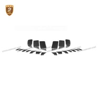 Garniture décorative en Fiber de carbone GT3 RS pour Porsche 991.2, flux d'admission d'air de voiture