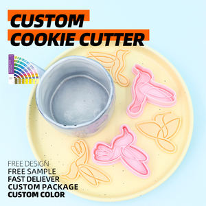 <span class=keywords><strong>Colibri</strong></span> série plastique écologique 2 pièces Biscuit moule oiseau 3D dessin animé bricolage argile Animation imprimé Biscuit emporte-pièces - Product Image 2