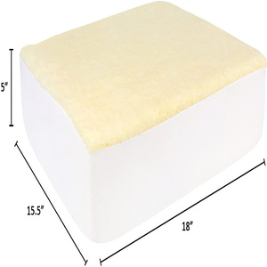 Coussin de <span class=keywords><strong>chaise</strong></span> extra large-<span class=keywords><strong>Rehausseur</strong></span> de siège en mousse de 5 "avec housse amovible et lavable en poly peau de mouton - Product Image 3