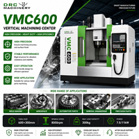 Centro de Mecanizado Vertical CNC VMC600 con Guía Lineal, BT40, 8000 rpm, Fresadora de Alta Velocidad de 3 Ejes