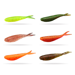 XINV SHAD60 60MM 1.5G 15 pz/borsa Wobbler realistico in plastica arcobaleno bionico esca <span class=keywords><strong>da</strong></span> <span class=keywords><strong>pesca</strong></span> con esca morbida spigola verme - Product Image 6