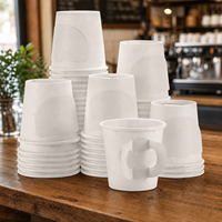 Gobelet à thé en papier à paroi simple, écologique, biodégradable, compostable, jetable, pour boissons chaudes, imprimé sur mesure, imperméable, vente en gros