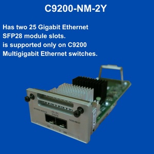 For <b>Catalyst</b> 9200 C9200-NM-2Y 2 X 25 for SFP28 Slots Network Module with QoS and SNMP Support - Product Image 2