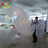 Costume de cheval gonflable avec lumière LED, mobile de décoration de boîte de nuit