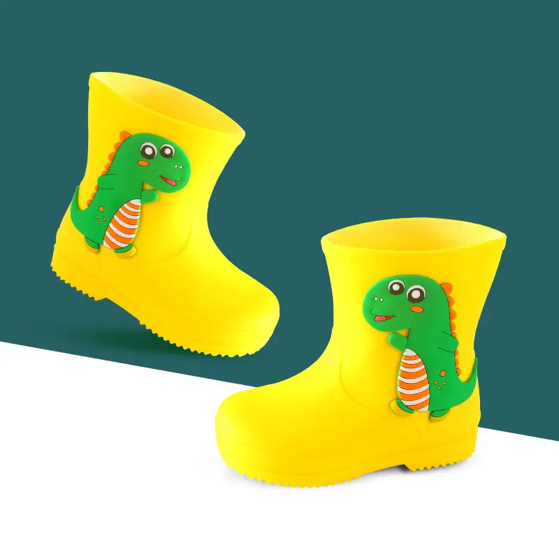 أحذية مطر للأطفال برسوم كرتونية رائجة عصرية مقاومة للماء لطيفة وملونة للأطفال