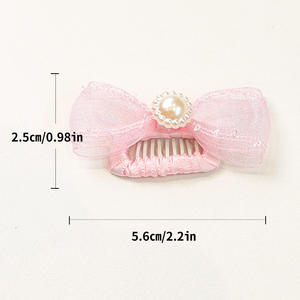 Conjunto de Collar y Pasador para Mascotas con Encaje - Accesorios Lindos y Dulces para Animales Pequeños - Product Image 2