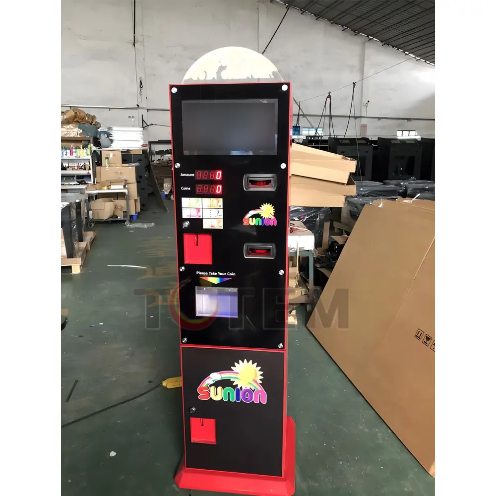 Highly Secure Coin Pusher Vending Machine Currency and Token Exchange with Coin Change and Bill Acceptance