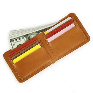 超大容量超薄双折钱包带多卡槽顶级粒面皮革钱包男士真皮钱包