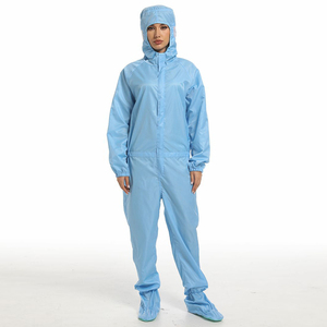 再利用可能な洗える帯電防止クリーンルーム作業服<span class=keywords><strong>ESD</strong></span>ファブリック衣服帯電防止カバーオール - Product Image 1