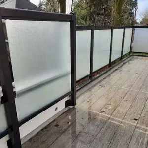 Наружные стеклянные перила из закаленного стекла 10 мм 12 мм для балкона террасы лестницы