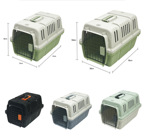 Fabrika fiyatları toptan özel küçük büyük büyük S M L XL XXL köpek seyahat kafesi Iata taşıma kafesi plastik seyahat taşıyıcısı - Product Image 4