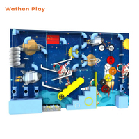 Mur de jeu interactif en balles colorées en PE, conception personnalisée, équipement de terrain de jeu intérieur scientifique pour l'école et l'usage commercial