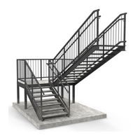 Escalier moderne en bois massif personnalisé avec lumières LED Rampe en verre trempé Escalier droit haut de gamme