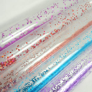<span class=keywords><strong>Bouée</strong></span> longue de tube de cylindre d'air flottant <span class=keywords><strong>gonflable</strong></span> transparent avec des paillettes pour adultes ou enfants - Product Image 4