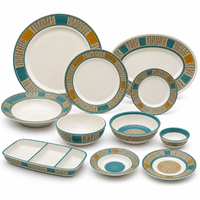 Collection complète de vaisselle en mélamine pour restaurants et repas à domicile