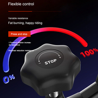 Vélo de spinning d'intérieur avec résistance réglable, écran LCD, moniteur de fréquence cardiaque, support tablette, capacité 265 LBS