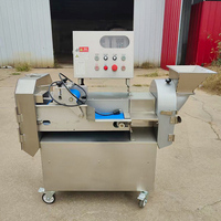 Best Verkopende Industriële Dubbele Kop Mango Snijden Dicer Uien Groente Dobbelstenen Snijder Chopper Gedroogd Fruit Snijmachine