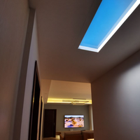 BBIER plafond artificiel soleil rond lucarnes lumière du soleil intérieur LED bleu panneau lumineux