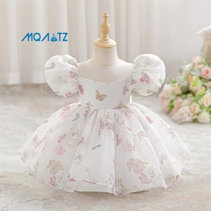 Robe d'été pour bébé fille MQATZ, robe à fleurs pour enfants, robe courte à manches courtes pour filles, vêtements pour enfants décorés <span class=keywords><strong>de</strong></span> fleurs - Product Image 6
