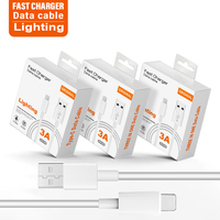 SX-23 personnalisé 1M 3A USB à 8 broches pour câble de données de chargeur rapide d'éclairage pour veste TPE iPhone 6-14