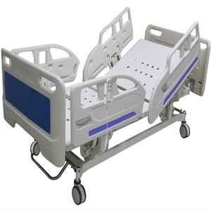 Lit d'hôpital électrique à cinq fonctions, hauteur réglable, lit de soins intensifs, acier inoxydable, qualité médicale - Product Image 5