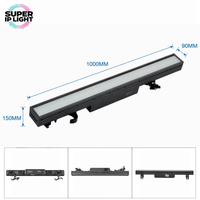 Barres de lumière stroboscopiques LED RGB WA étanches IP65 pour scène, projecteurs à effet wash extérieur avec contrôle DMX RDM, raccordement sans coupure