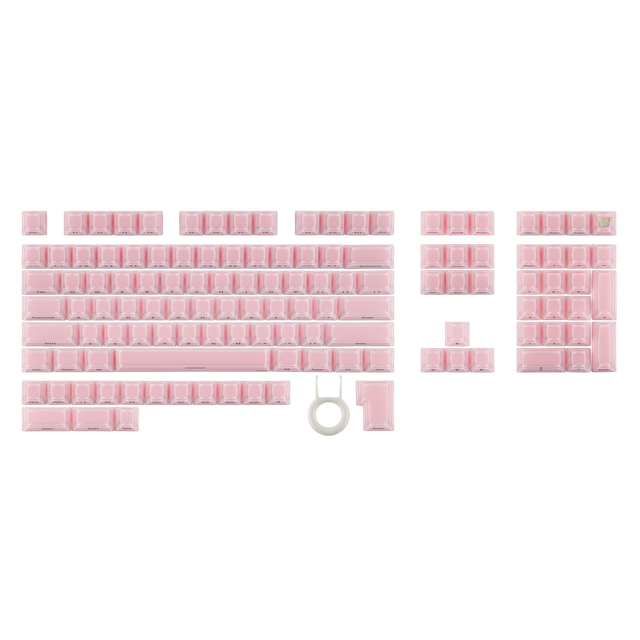 New EPOMAKER Lusterfly Jelly Keycaps Set 123 Keys Double-Shot Laser Engraved Keycap Set for Mechanical Keyboard RGB Backlit