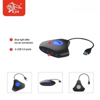 Adaptateur d'extension HUB à 4 ports USB 3.0 pour console PS5 Connecteur haute vitesse pour accessoires de jeu PS5 avec voyant lumineux