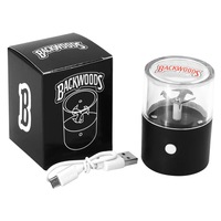Moulin à herbes électrique portable puissant en gros, petits moulins à herbes en plastique Backwoods, accessoires pour fumeurs