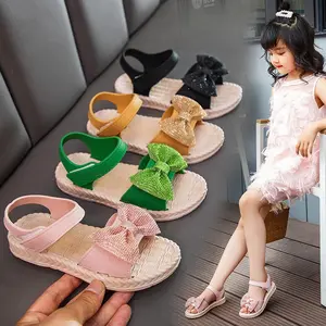 Children's Summer New Princess Korean Casual Flat Soft Sole shoe Anti slip Middle and Big Girls Beach other sandals