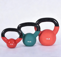 Ensemble de kettlebells Qimeng en fonte et vinyle PVC avec poignées binaurales, injection d'eau, option de logo et de couleur personnalisés (OEM)