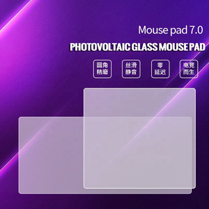 Tapis de souris en verre trempé tapis de souris de jeu par sublimation <span class=keywords><strong>grand</strong></span> tapis de <span class=keywords><strong>bureau</strong></span>, OEM quantité minimale de commande 1 impression verre personnalisé motif dur étanche - Product Image 3