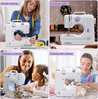 Machine à Coudre Électrique Mini Portable 505 Multifonction pour Vêtements d'Enfants Usage Domestique, Couture à la Main, en Plastique – Vente en Gros