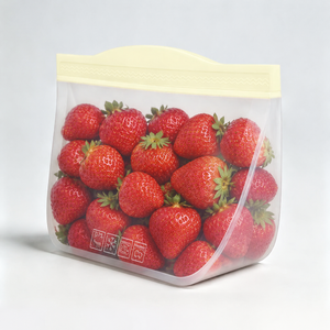 900ml Food Grade Silicone Food Storage Bags,Leak Proof Reusable Silicone Food Bags Freezer Safe BPA Free Kitchen <b>Container</b> - Product Image 1