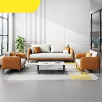 Canapés de bureau confortables et luxueux en cuir meubles de salon ensemble de canapés de bureau meubles personnalisables