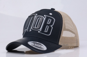 <span class=keywords><strong>หมวก</strong></span>แฟชั่นกลางแจ้ง หนัง PU ด้านหน้า ผ้าโพลีเอสเตอร์ตาข่าย ทรงสูง ปีกโค้ง โลโก้ซิลิโคนนูน 3 มิติ <span class=keywords><strong>หมวก</strong></span> 5 ชิ้นส่วน แบบสั่งทำ - Product Image 2