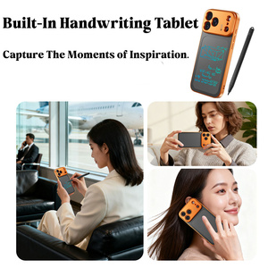 One Click Erase LCD Writing <b>Tablet</b> Mobile Phone case for iPhone 17 16 15 Pro Max write Drawing plane back pen Shockproof Cover - Product Image 5