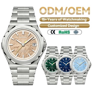 Reloj Mecánico de Lujo para Hombre, Marca OEM, Suministro Directo de Fábrica, Reloj Automático Personalizado con Movimiento Suizo, Zafiro Superluminoso - Product Image 1